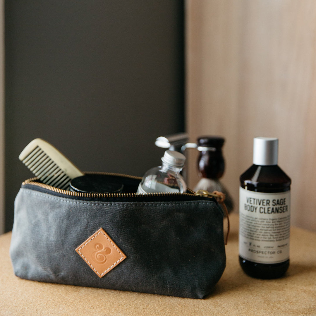 Large Waxed Canvas Pouch